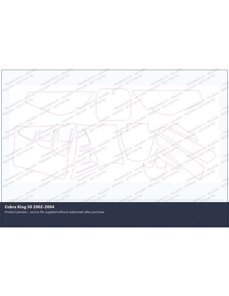 PPF Template - Cobra King 50 2002-2004
