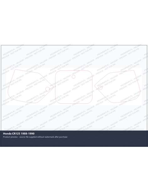 PPF Template - Honda CR125 1988-1990
