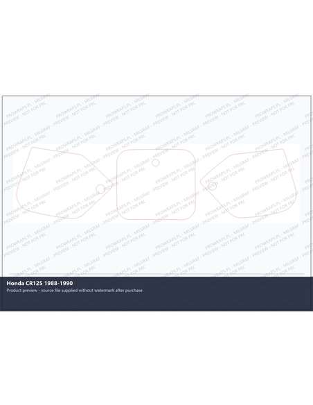 PPF Template - Honda CR125 1988-1990