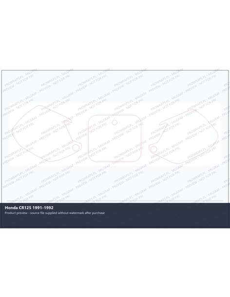 PPF Template - Honda CR125 1991-1992