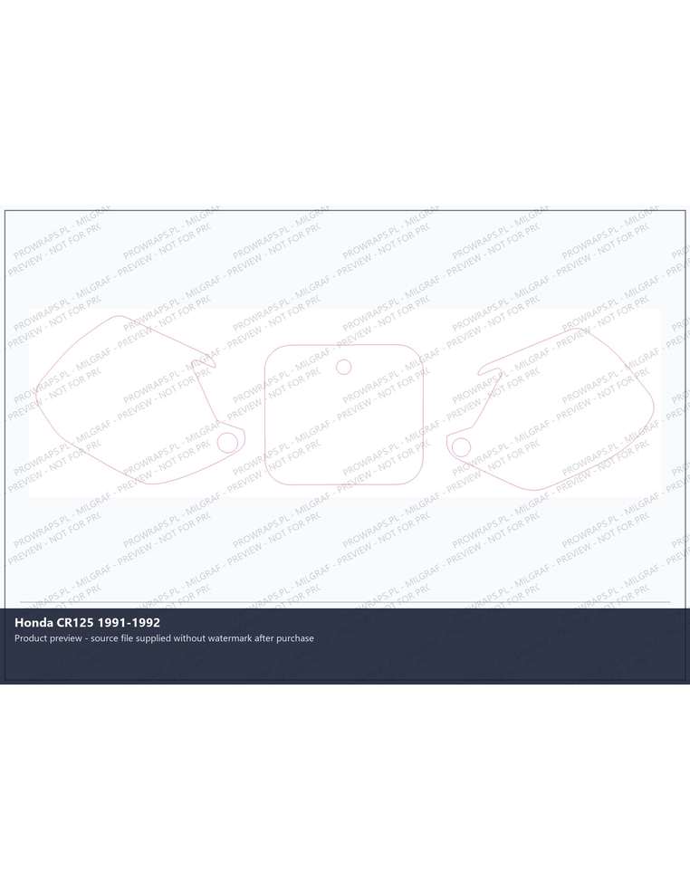 PPF Template - Honda CR125 1991-1992