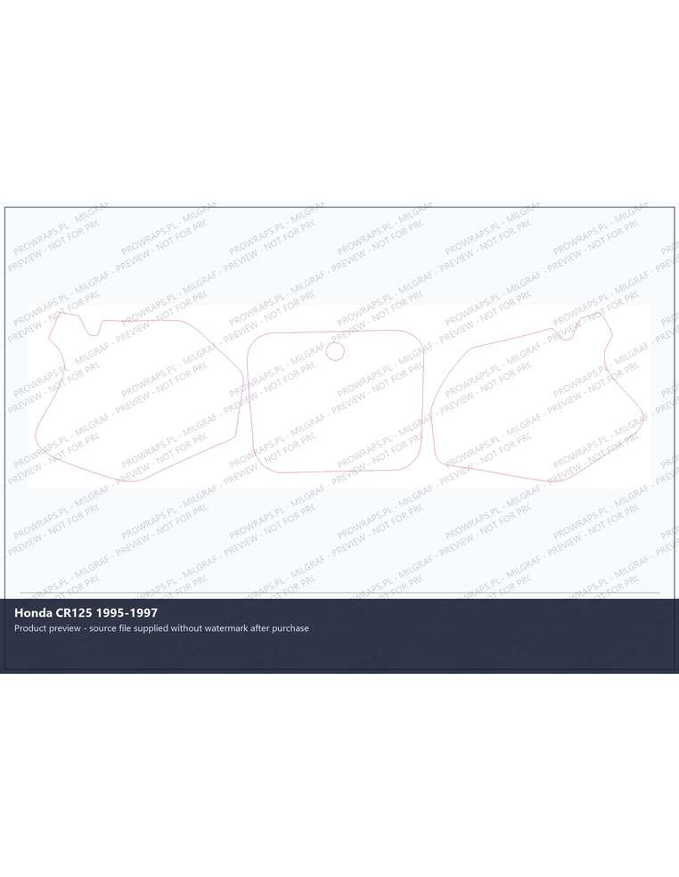 PPF Template - Honda CR125 1995-1997