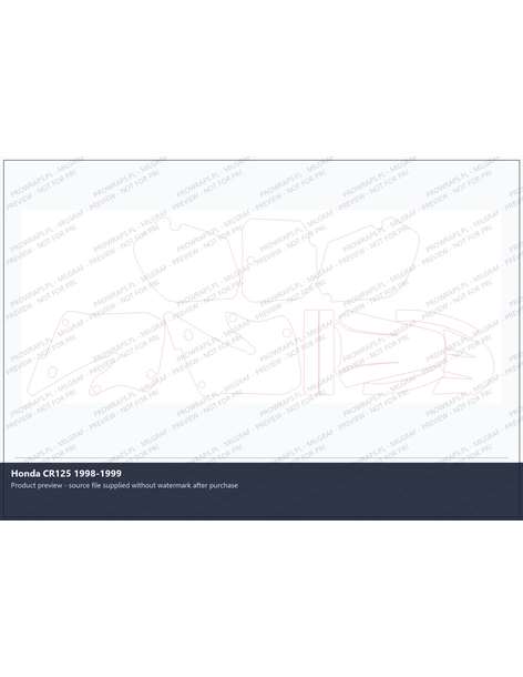 PPF Template - Honda CR125 1998-1999