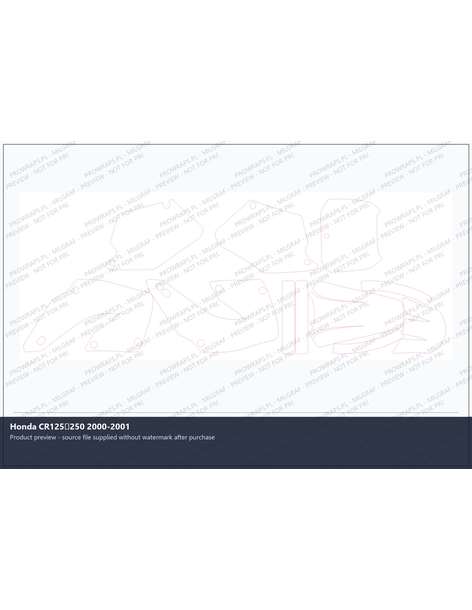 PPF Template - Honda CR125250 2000-2001