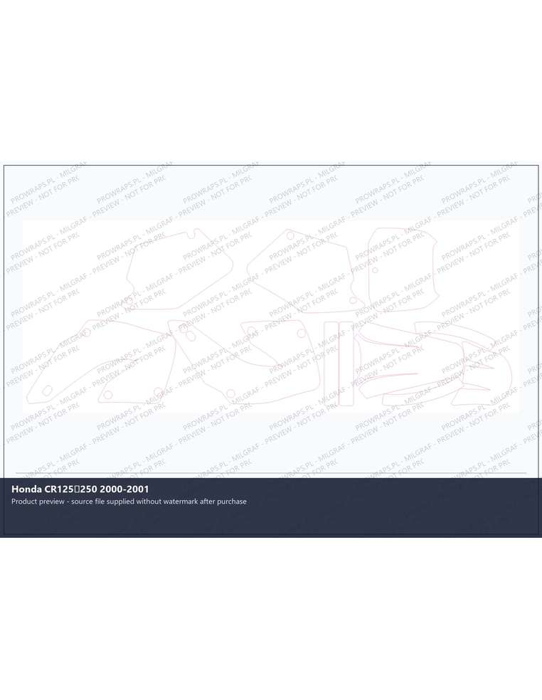 PPF Template - Honda CR125250 2000-2001