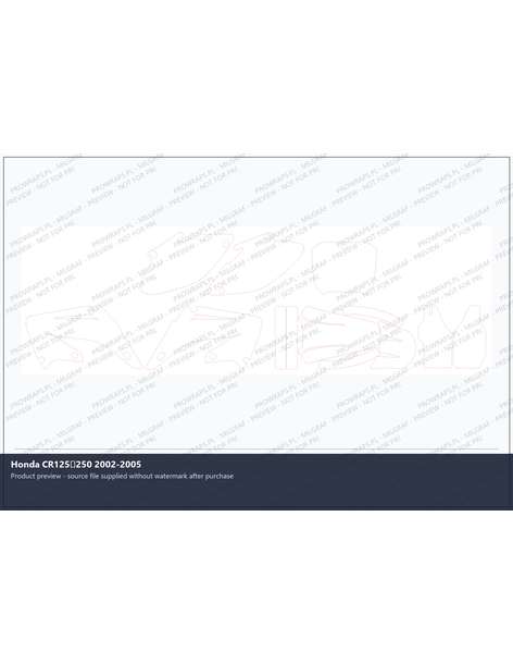 PPF Template - Honda CR125250 2002-2005