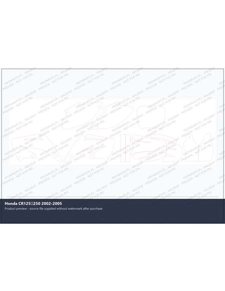 PPF Template - Honda CR125250 2002-2005