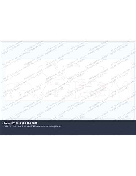 PPF Template - Honda CR125250 2006-2012