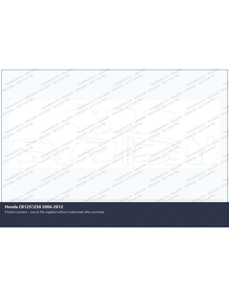 PPF Template - Honda CR125250 2006-2012