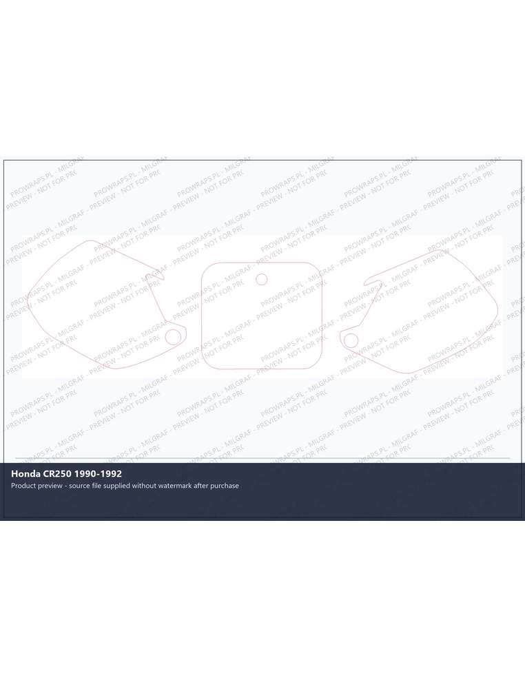 PPF Template - Honda CR250 1990-1992