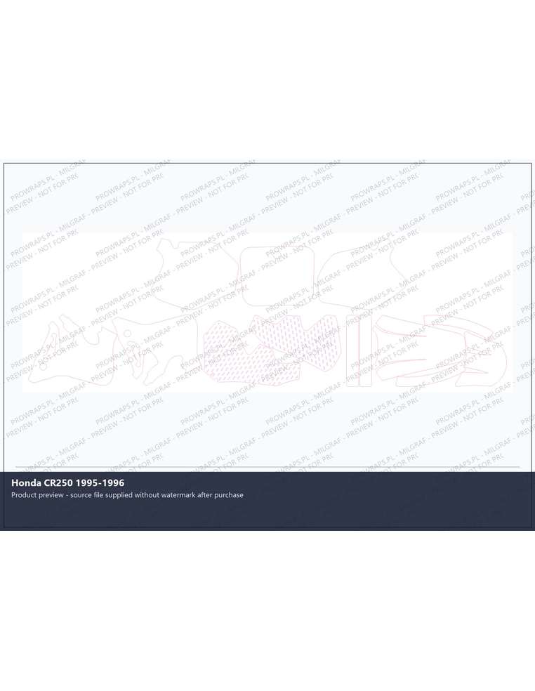 PPF Template - Honda CR250 1995-1996
