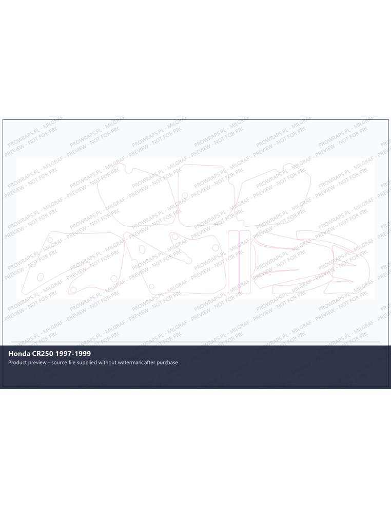 PPF Template - Honda CR250 1997-1999
