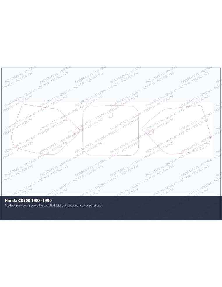 PPF Template - Honda CR500 1988-1990