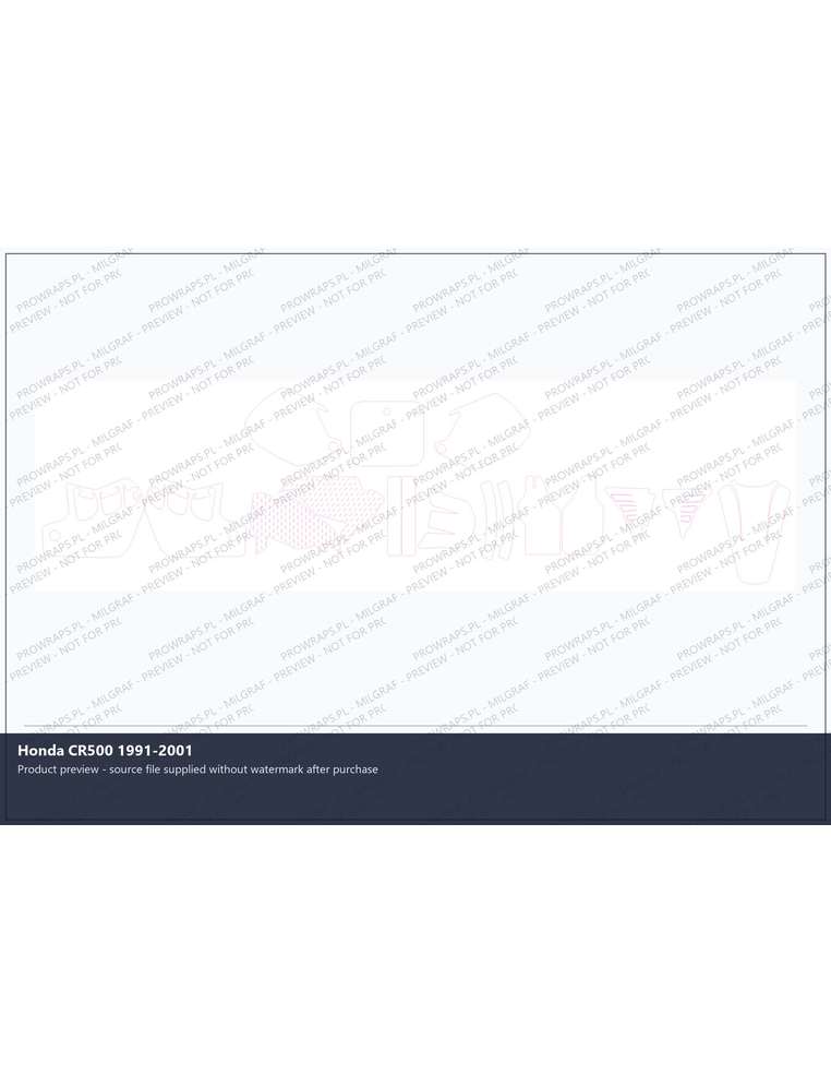 PPF Template - Honda CR500 1991-2001