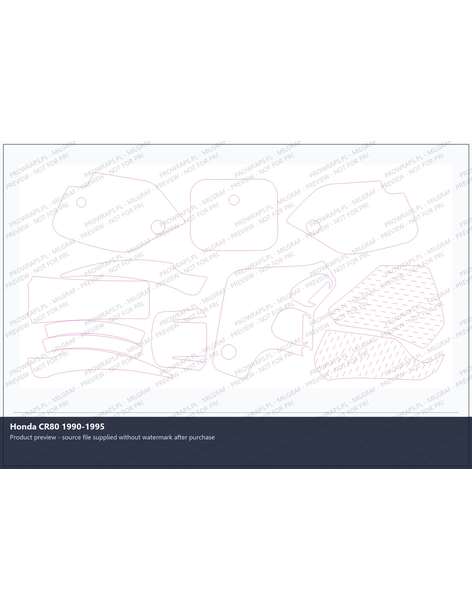 PPF Template - Honda CR80 1990-1995