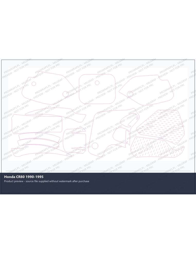 PPF Template - Honda CR80 1990-1995