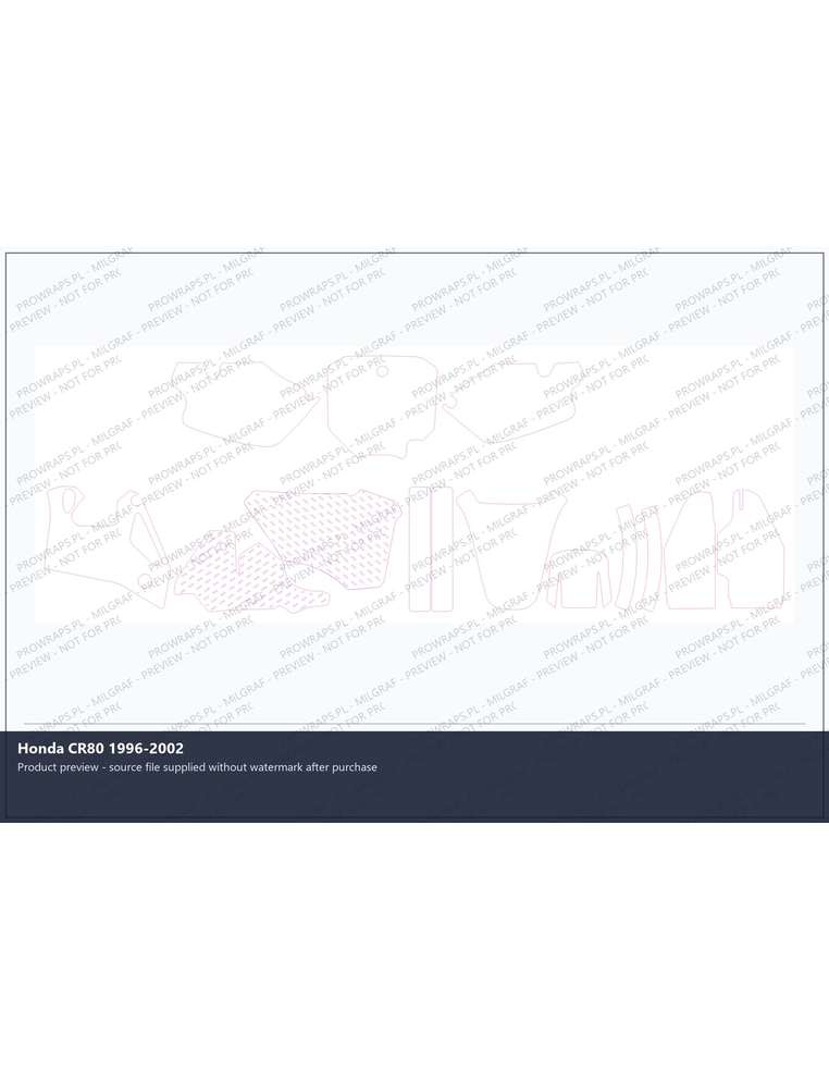 PPF Template - Honda CR80 1996-2002