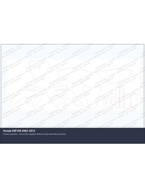 PPF Template - Honda CRF100 2002-2012