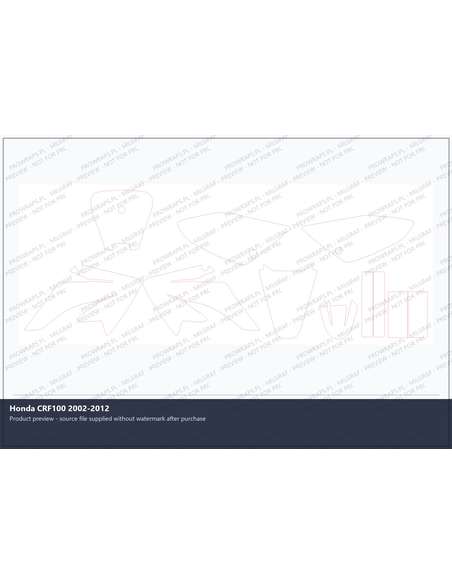 PPF Template - Honda CRF100 2002-2012