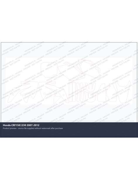 PPF Template - Honda CRF150230 2007-2012