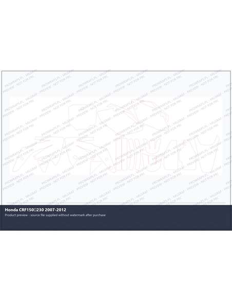 PPF Template - Honda CRF150230 2007-2012