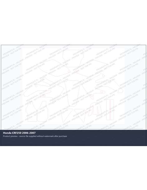 PPF Template - Honda CRF250 2006-2007