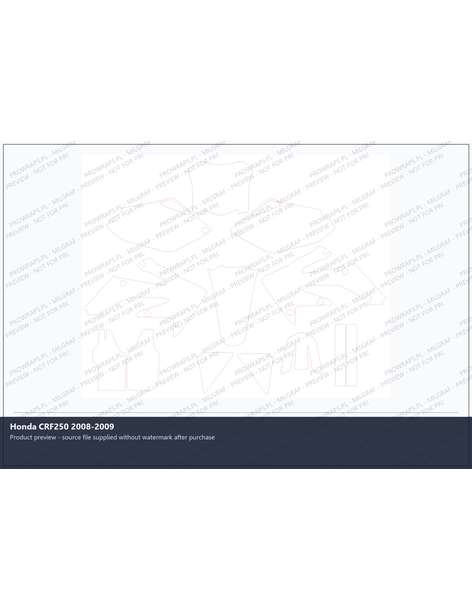 PPF Template - Honda CRF250 2008-2009