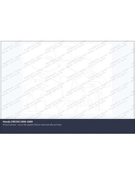 PPF Template - Honda CRF250 2008-2009