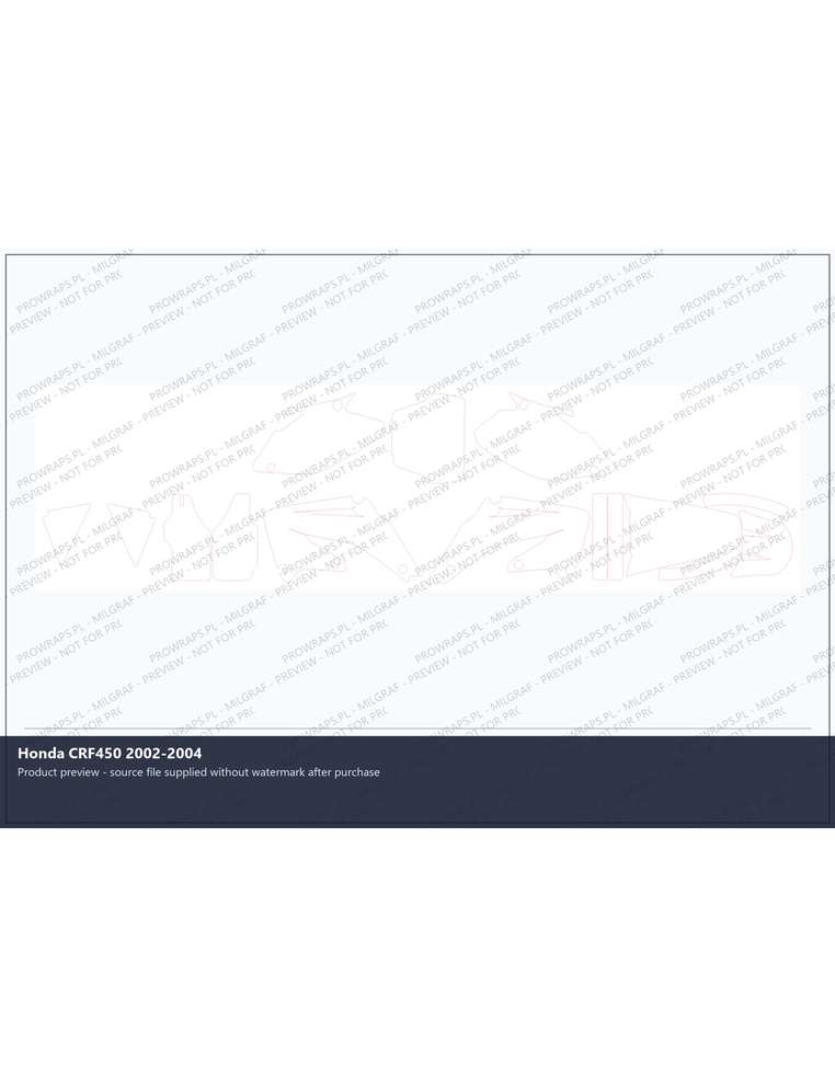 PPF Template - Honda CRF450 2002-2004