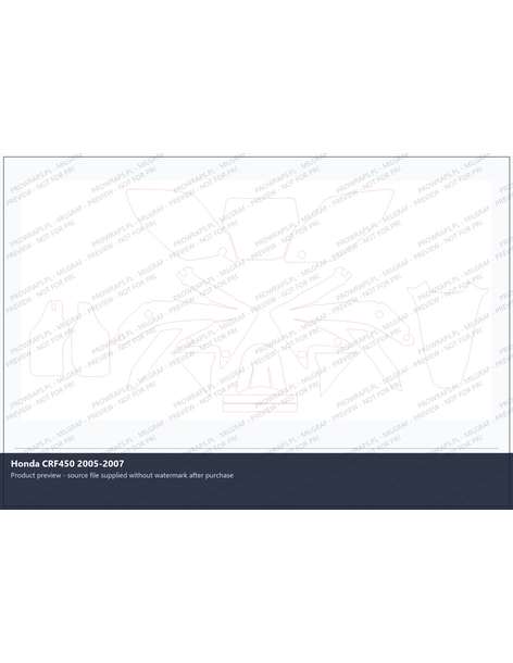 PPF Template - Honda CRF450 2005-2007