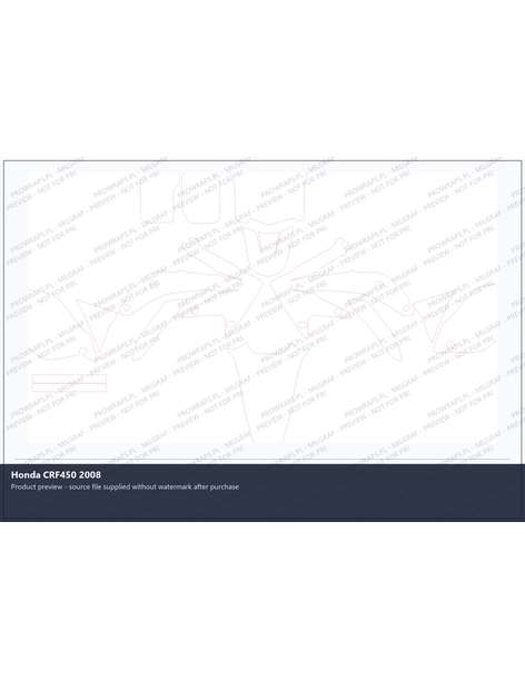 PPF Template - Honda CRF450 2008