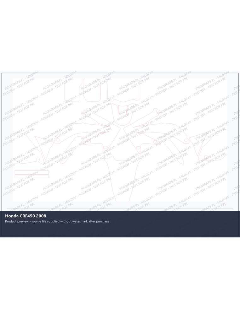PPF Template - Honda CRF450 2008