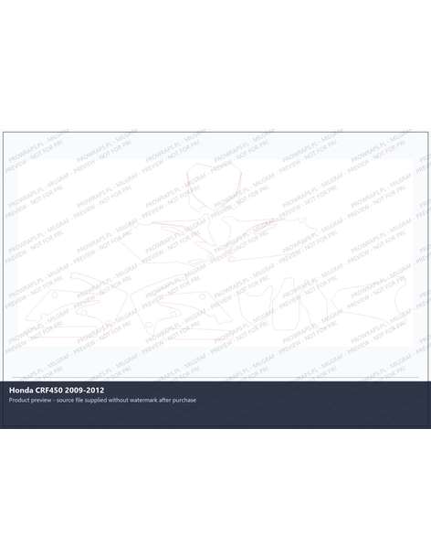 PPF Template - Honda CRF450 2009-2012