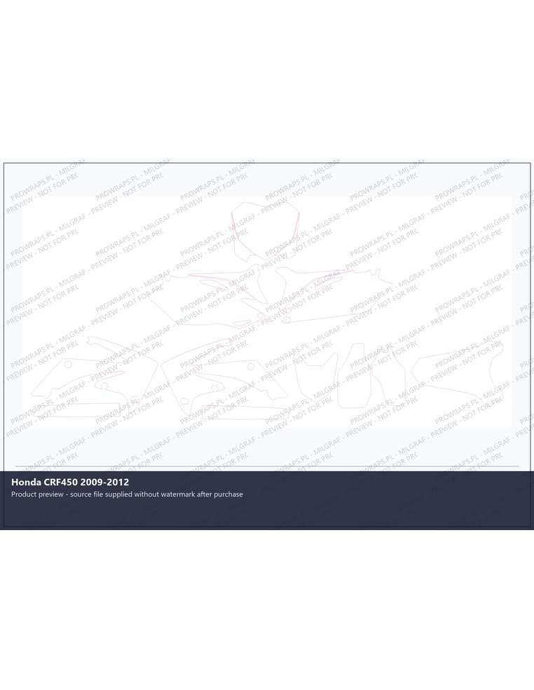 PPF Template - Honda CRF450 2009-2012