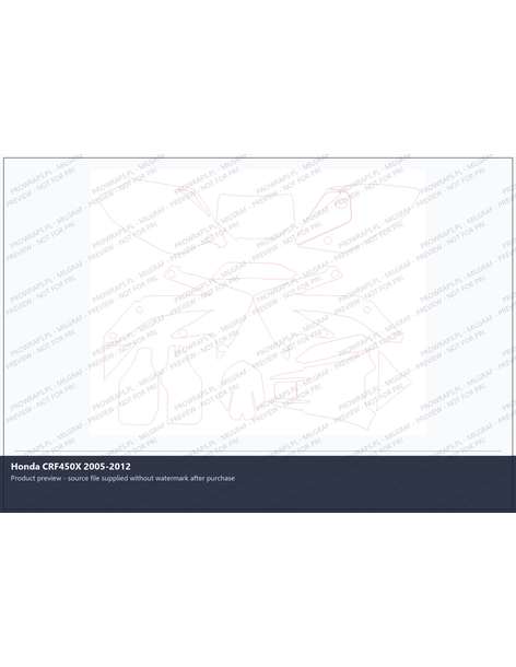 PPF Template - Honda CRF450X 2005-2012