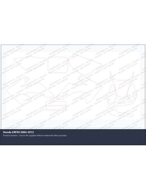PPF Template - Honda CRF50 2004-2012