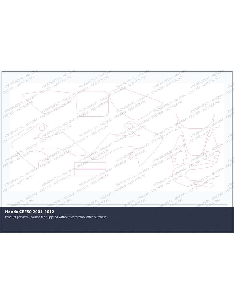 PPF Template - Honda CRF50 2004-2012