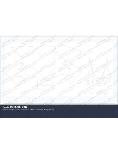 PPF Template - Honda CRF50 2004-2012