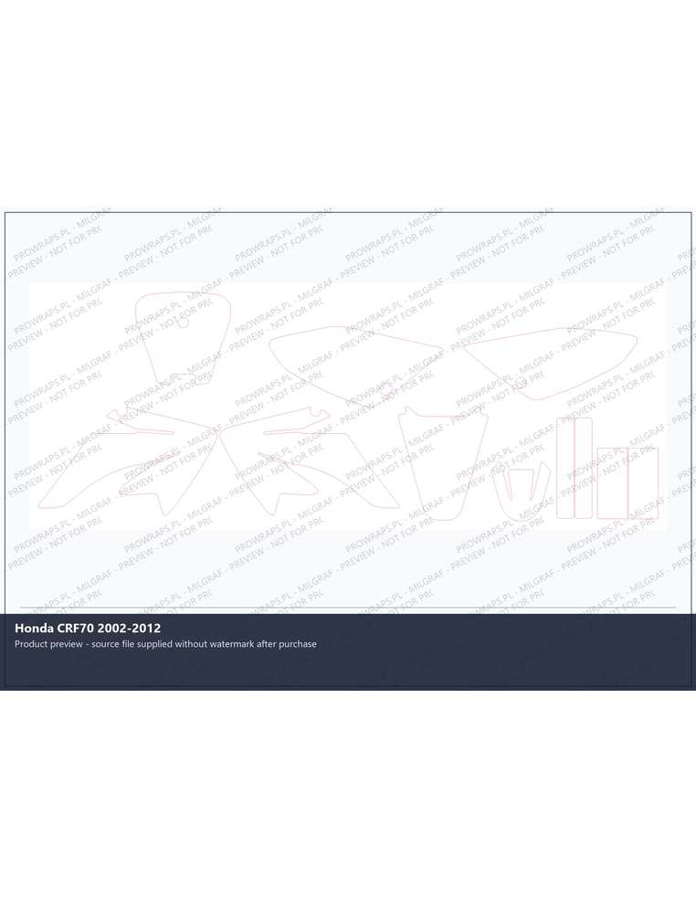 PPF Template - Honda CRF70 2002-2012