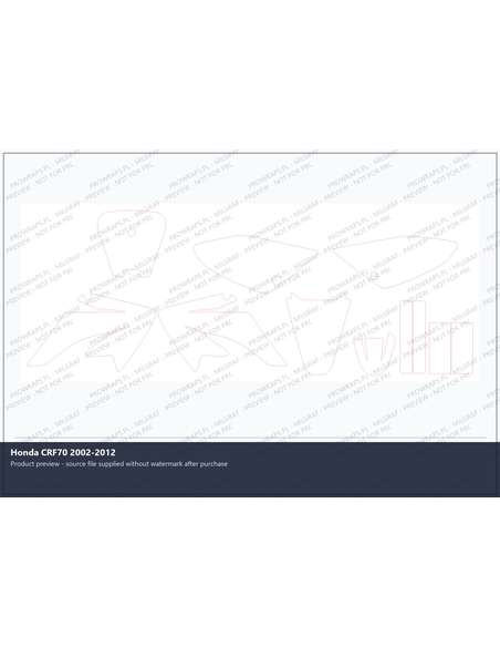 PPF Template - Honda CRF70 2002-2012