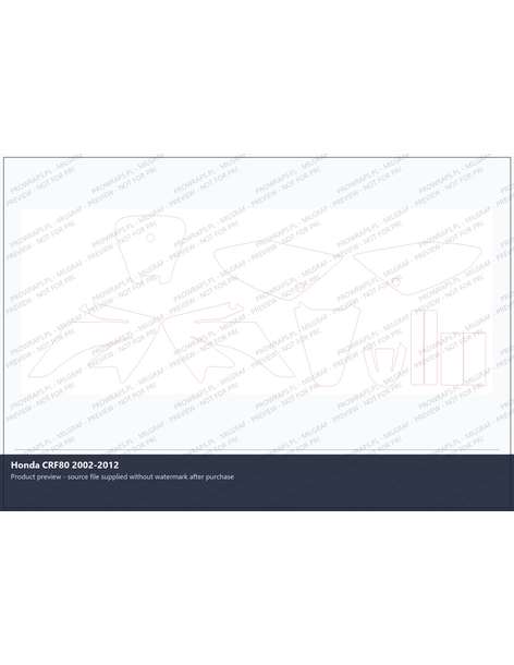 PPF Template - Honda CRF80 2002-2012