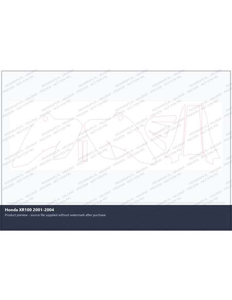 PPF Template - Honda XR100 2001-2004