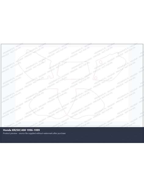 PPF Template - Honda XR250400 1996-1999
