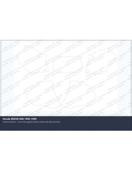 PPF Template - Honda XR250400 1996-1999