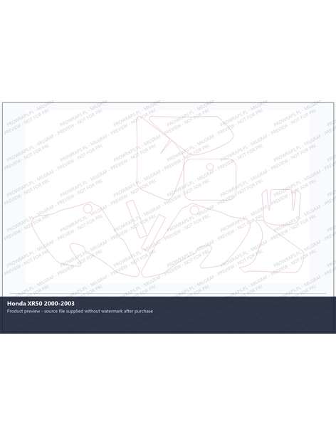 PPF Template - Honda XR50 2000-2003