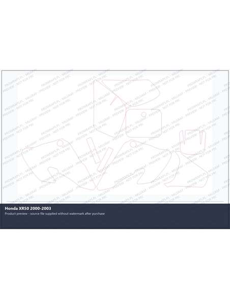 PPF Template - Honda XR50 2000-2003