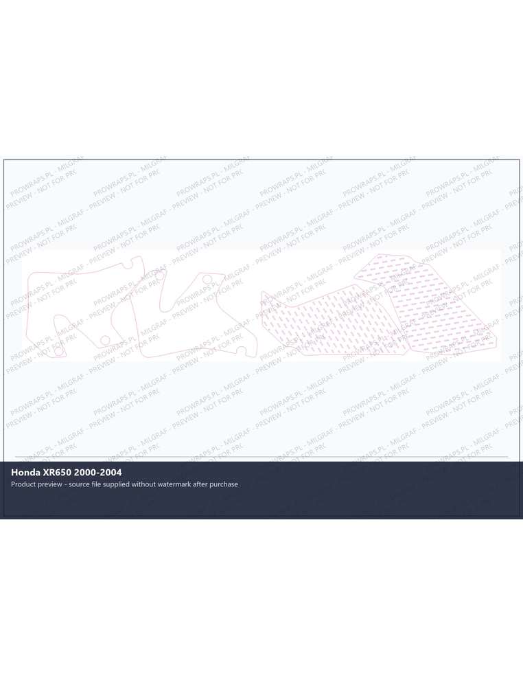 PPF Template - Honda XR650 2000-2004