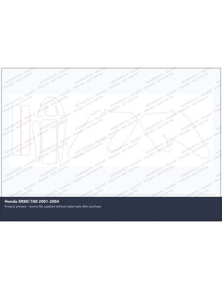 PPF Template - Honda XR80100 2001-2004