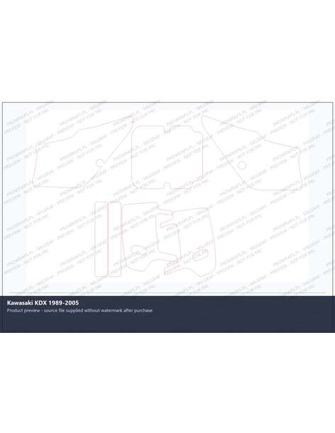 PPF Template - Kawasaki KDX 1989-2005