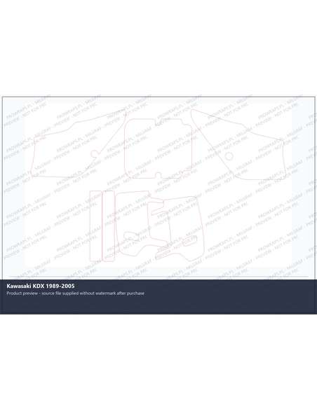 PPF Template - Kawasaki KDX 1989-2005